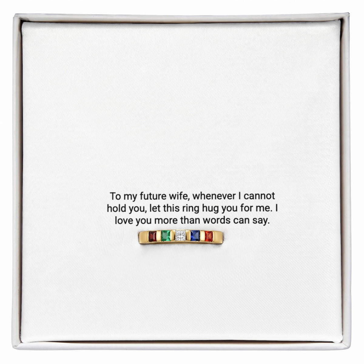 To My Future Wife – Stackable Birthstone Ring