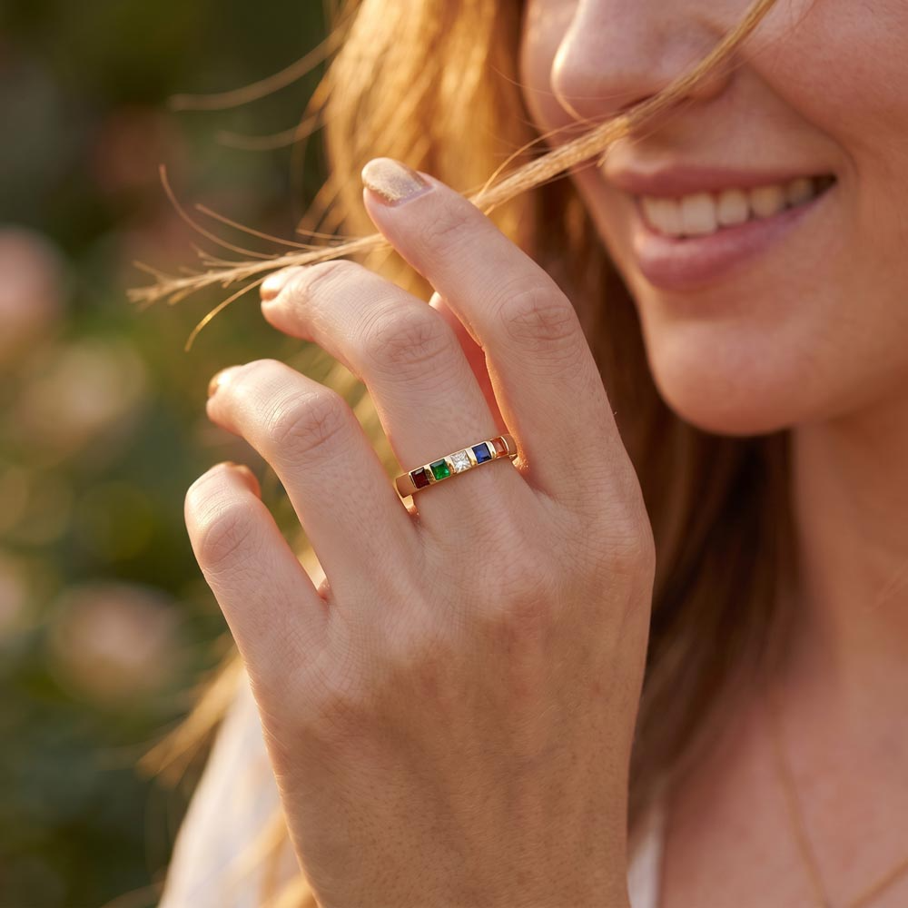 To My Future Wife – Stackable Birthstone Ring