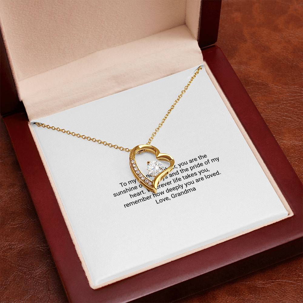 To My Granddaughter – Forever Love Necklace