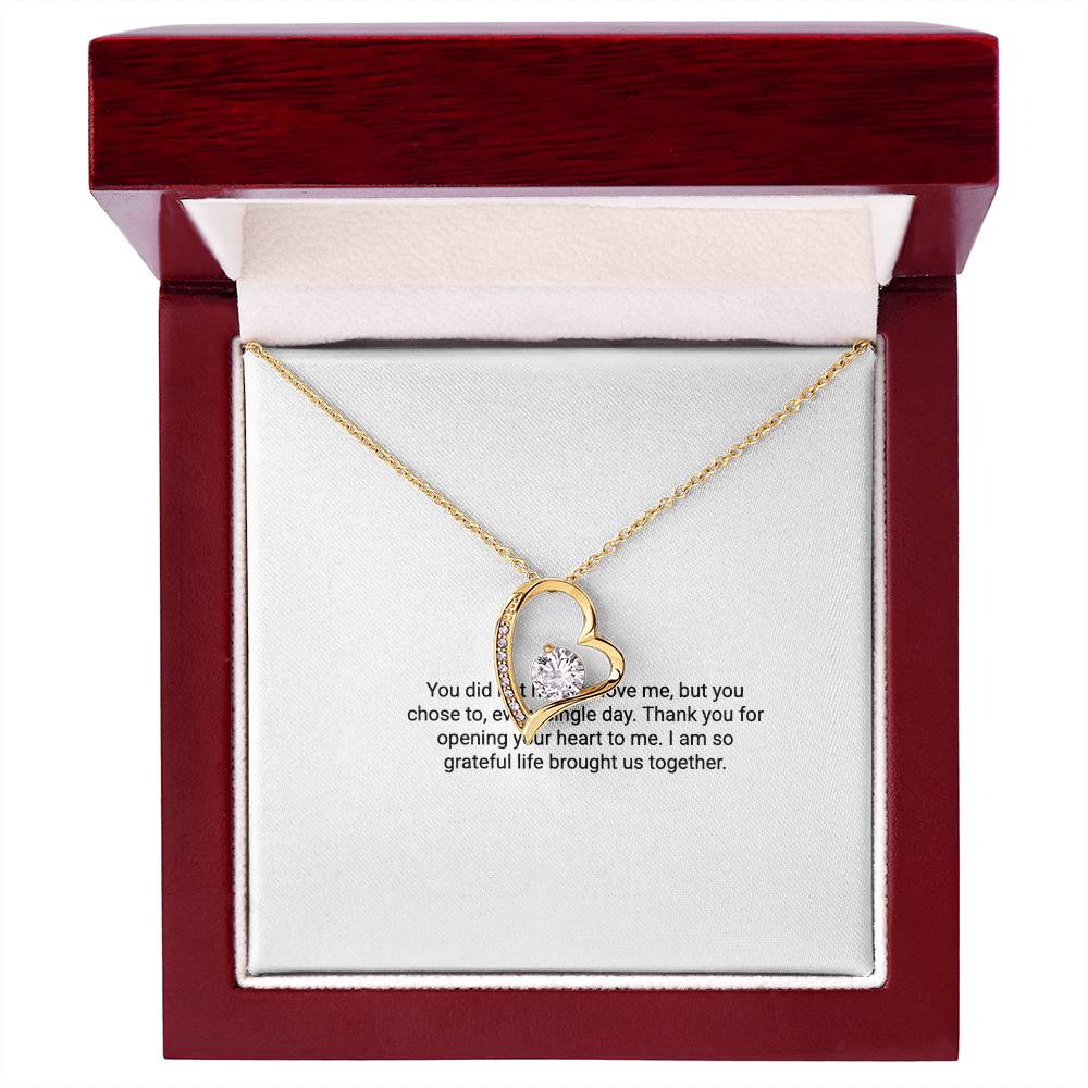 To My Bonus Mom – Forever Love Necklace