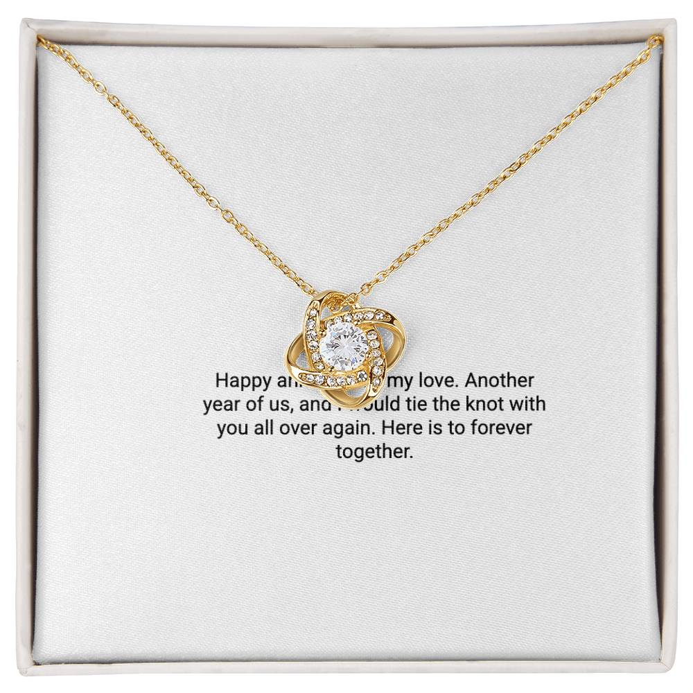 Anniversary Gift for Wife – Love Knot Necklace