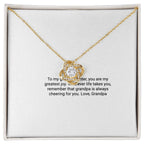 To My Granddaughter From Grandpa – Love Knot Necklace
