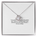 To My Wife – Love Knot Necklace