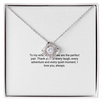 To My Wife – Love Knot Necklace