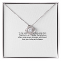 To My Soulmate – Love Knot Necklace