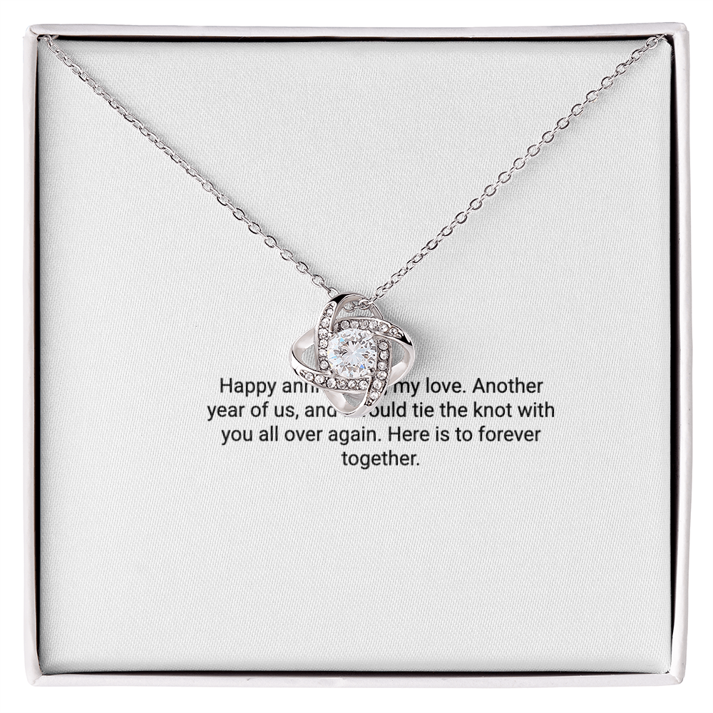 Anniversary Gift for Wife – Love Knot Necklace