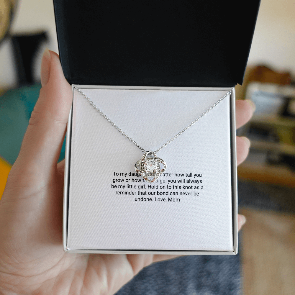 To My Daughter – Love Knot Necklace