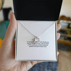 To My Bonus Daughter – Love Knot Necklace