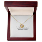 To My Bonus Daughter – Love Knot Necklace