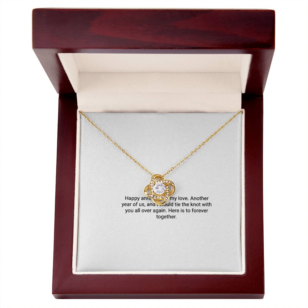 Anniversary Gift for Wife – Love Knot Necklace