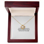 To My Granddaughter From Grandpa – Love Knot Necklace
