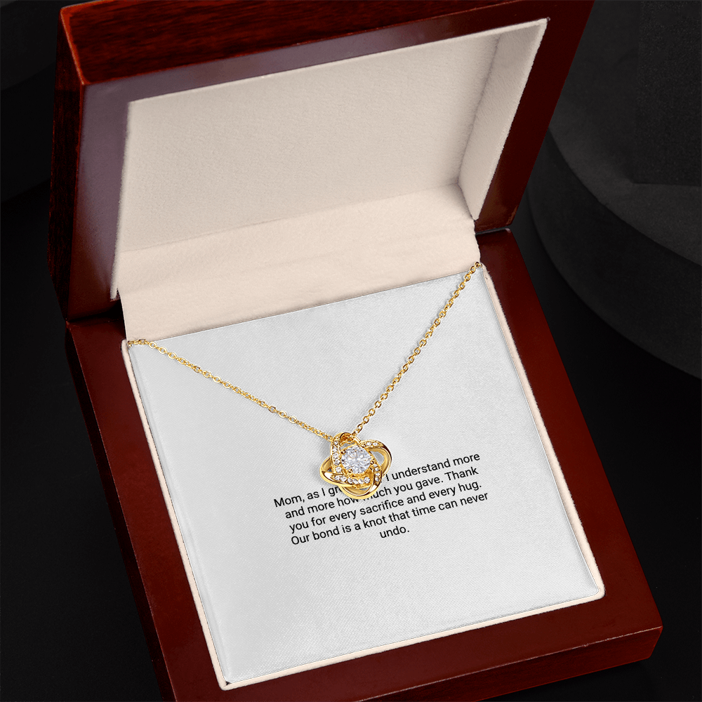 To My Mom From Daughter – Love Knot Necklace