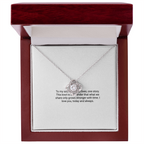 To My Soulmate – Love Knot Necklace