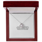 To My Granddaughter From Grandpa – Love Knot Necklace