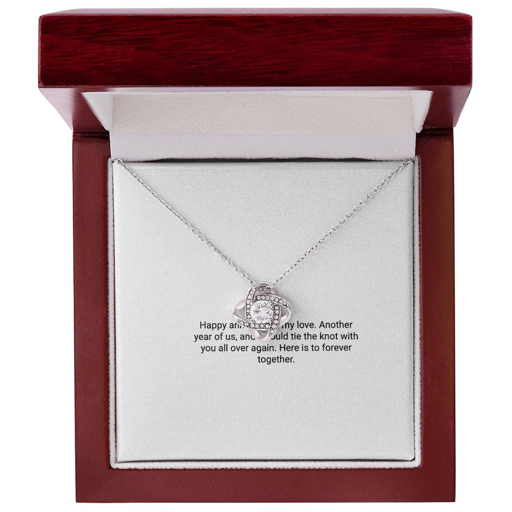Anniversary Gift for Wife – Love Knot Necklace