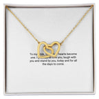 To My Bride – Interlocking Hearts Necklace