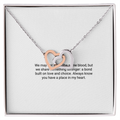To My Bonus Daughter – Interlocking Hearts Necklace
