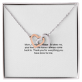To My Mom From Son – Interlocking Hearts Necklace