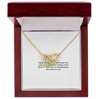 To My Mom From Son – Interlocking Hearts Necklace