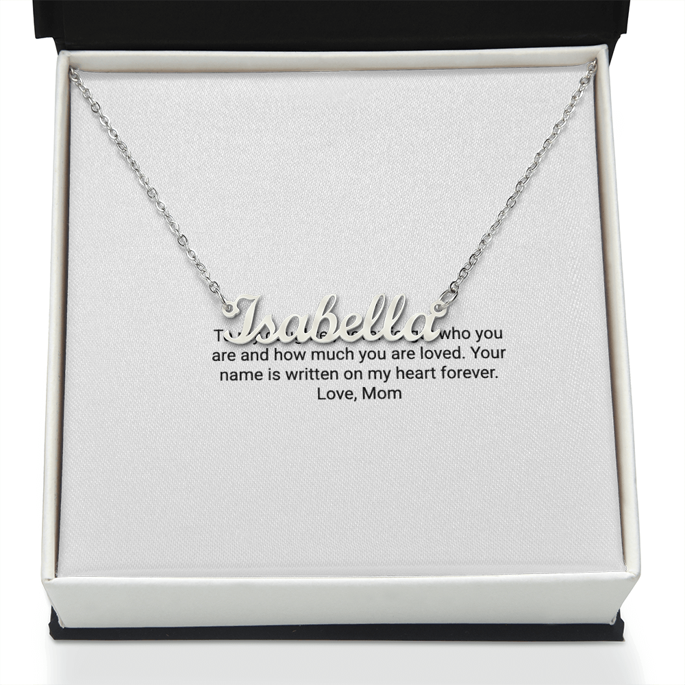 To My Daughter – Custom Name Necklace