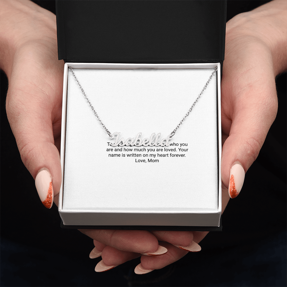To My Daughter – Custom Name Necklace