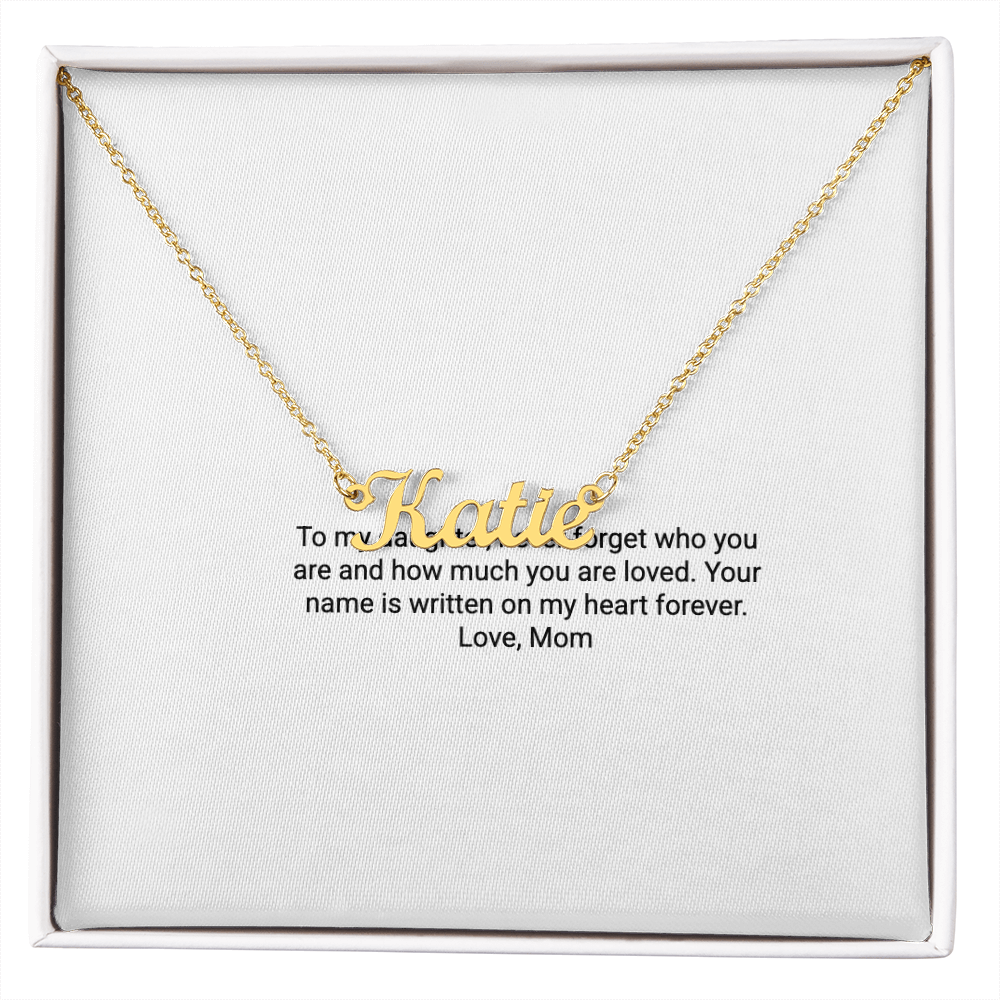 To My Daughter – Custom Name Necklace