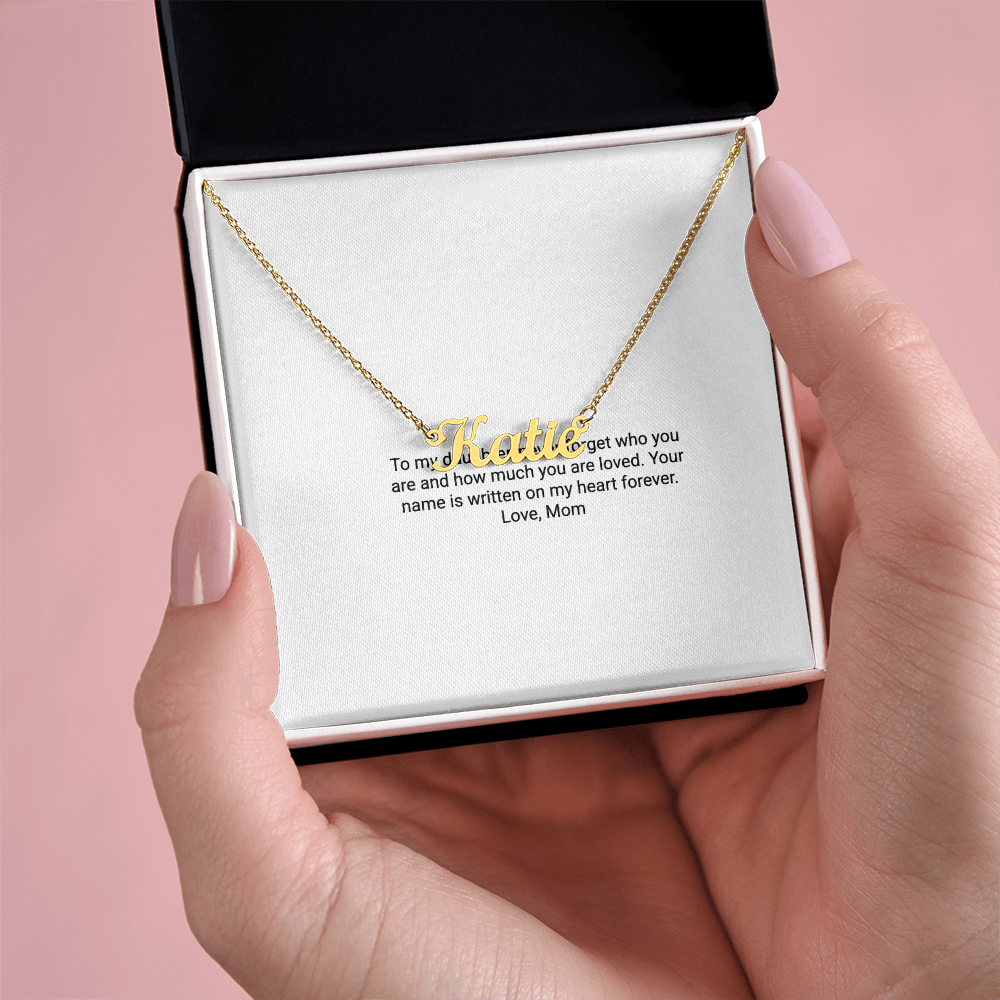 To My Daughter – Custom Name Necklace