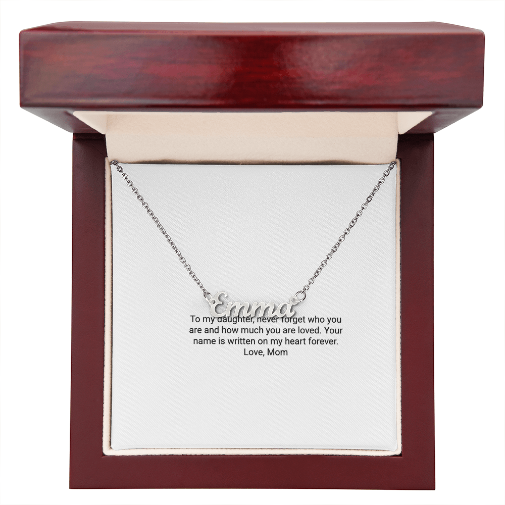 To My Daughter – Custom Name Necklace