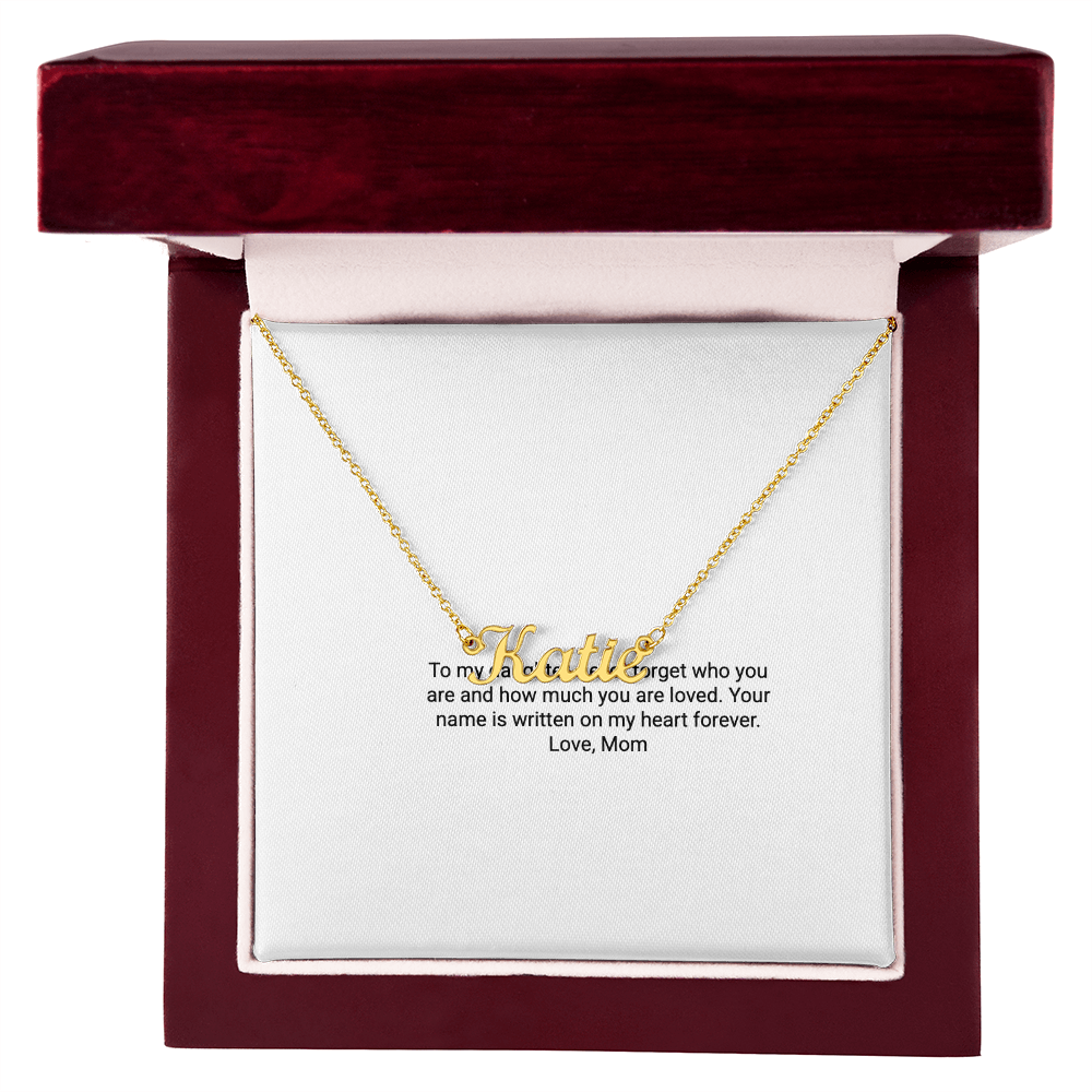 To My Daughter – Custom Name Necklace