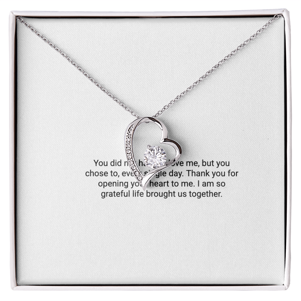 To My Bonus Mom – Forever Love Necklace