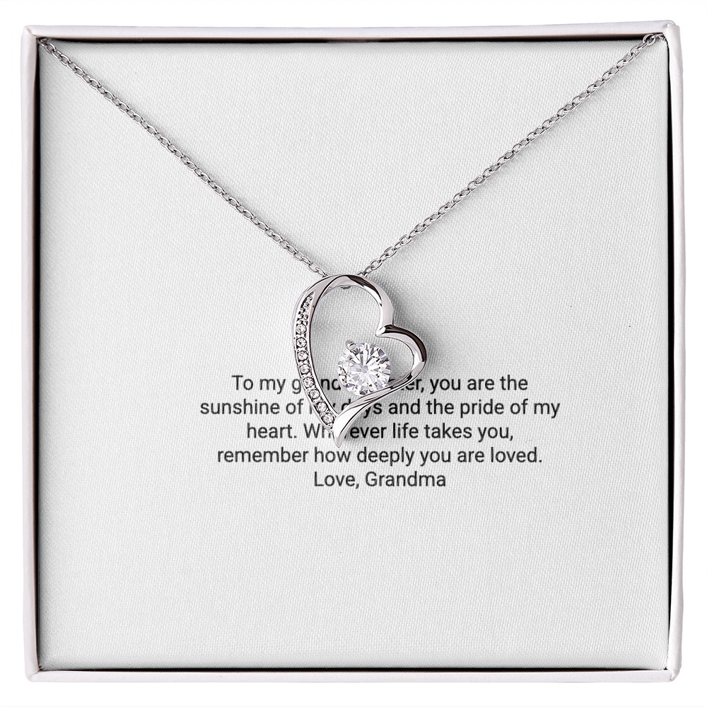 To My Granddaughter – Forever Love Necklace