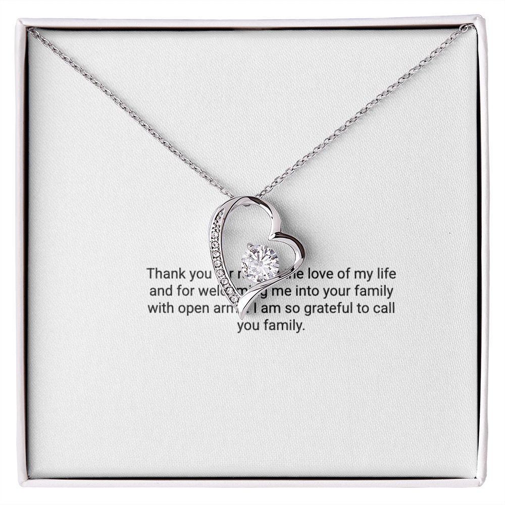 To My Mother In Law – Forever Love Necklace