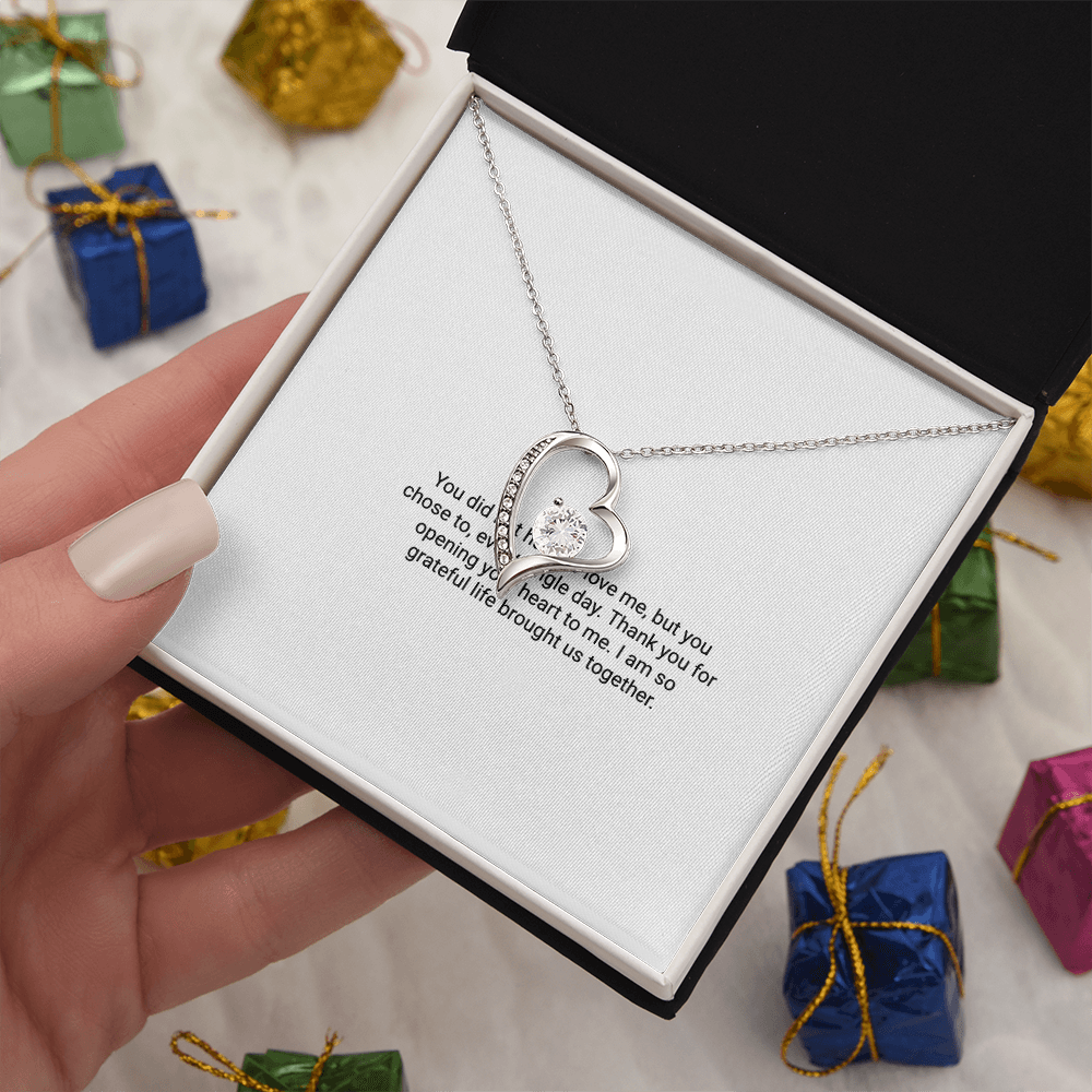To My Bonus Mom – Forever Love Necklace