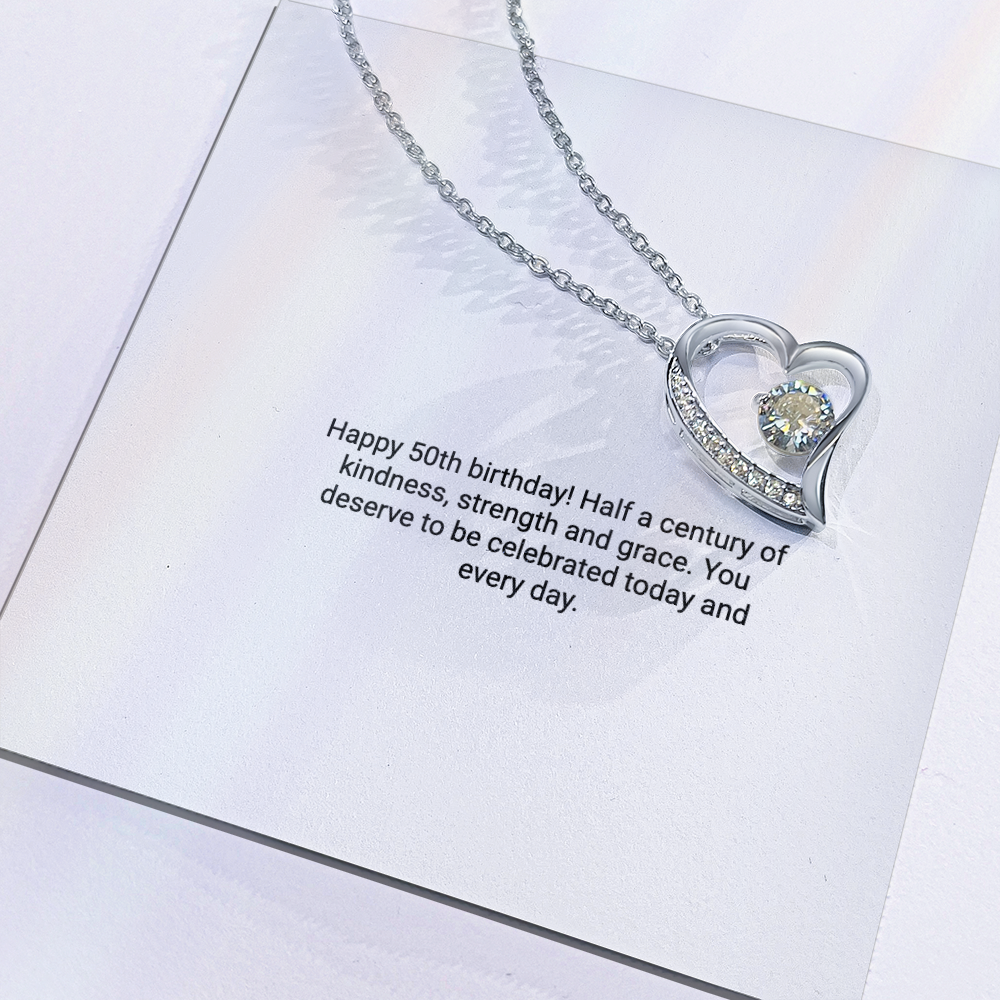50th Birthday Gift – Forever Love Necklace