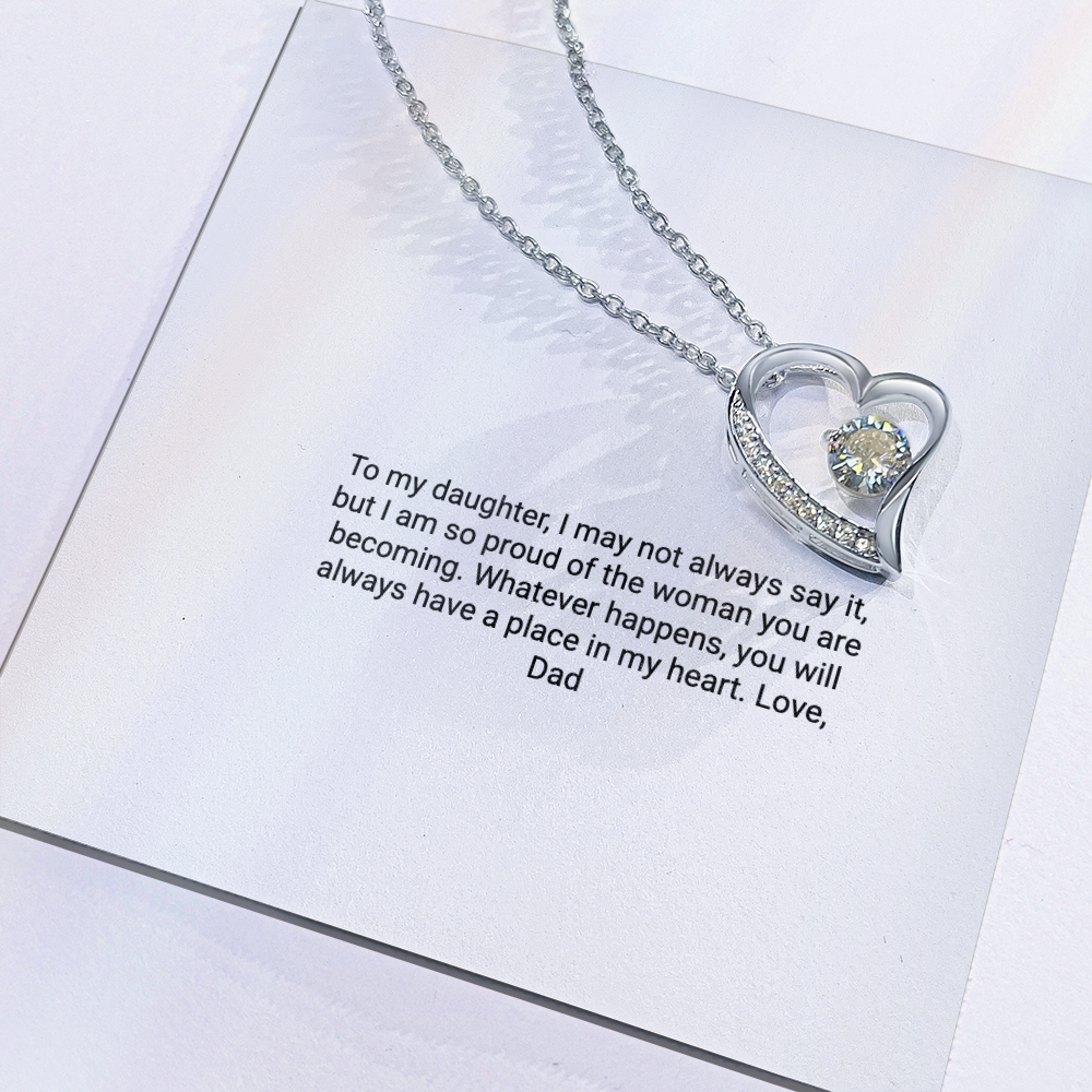 To My Daughter From Dad – Forever Love Necklace