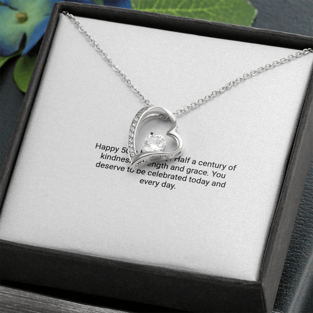 50th Birthday Gift – Forever Love Necklace