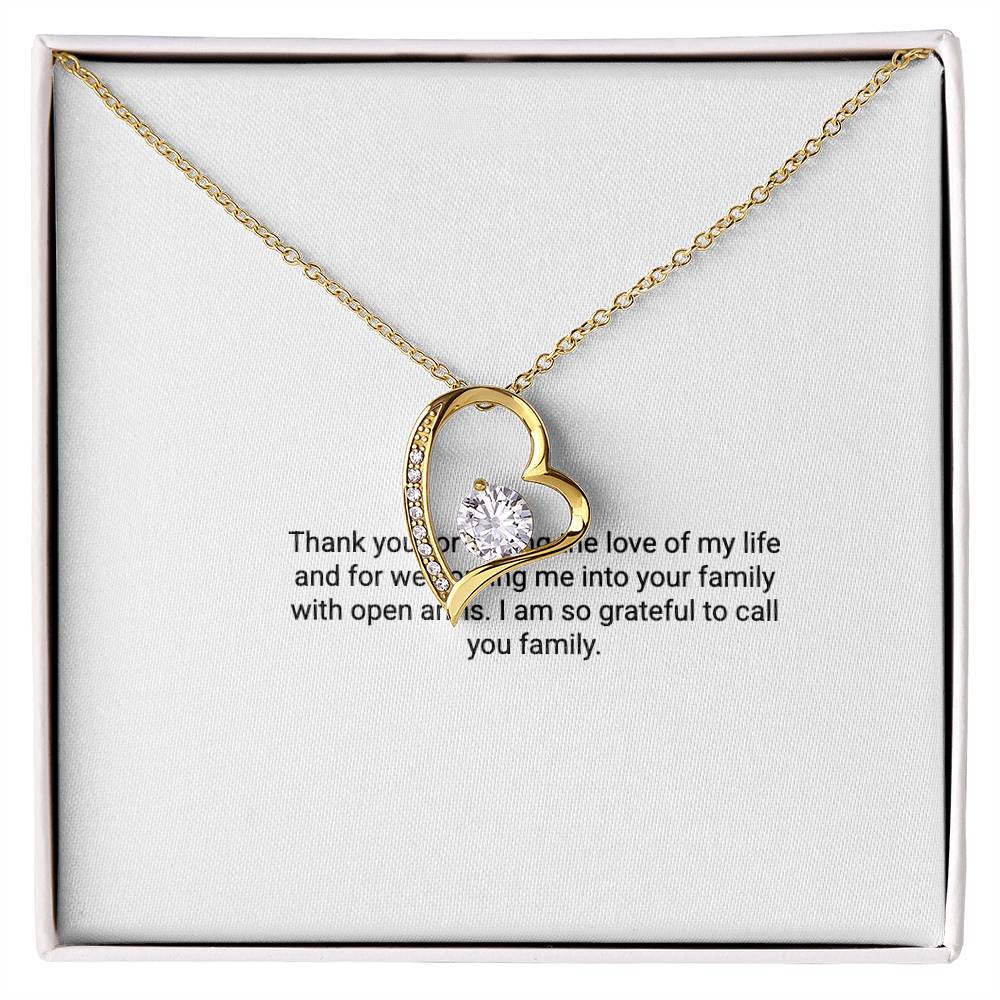 To My Mother In Law – Forever Love Necklace