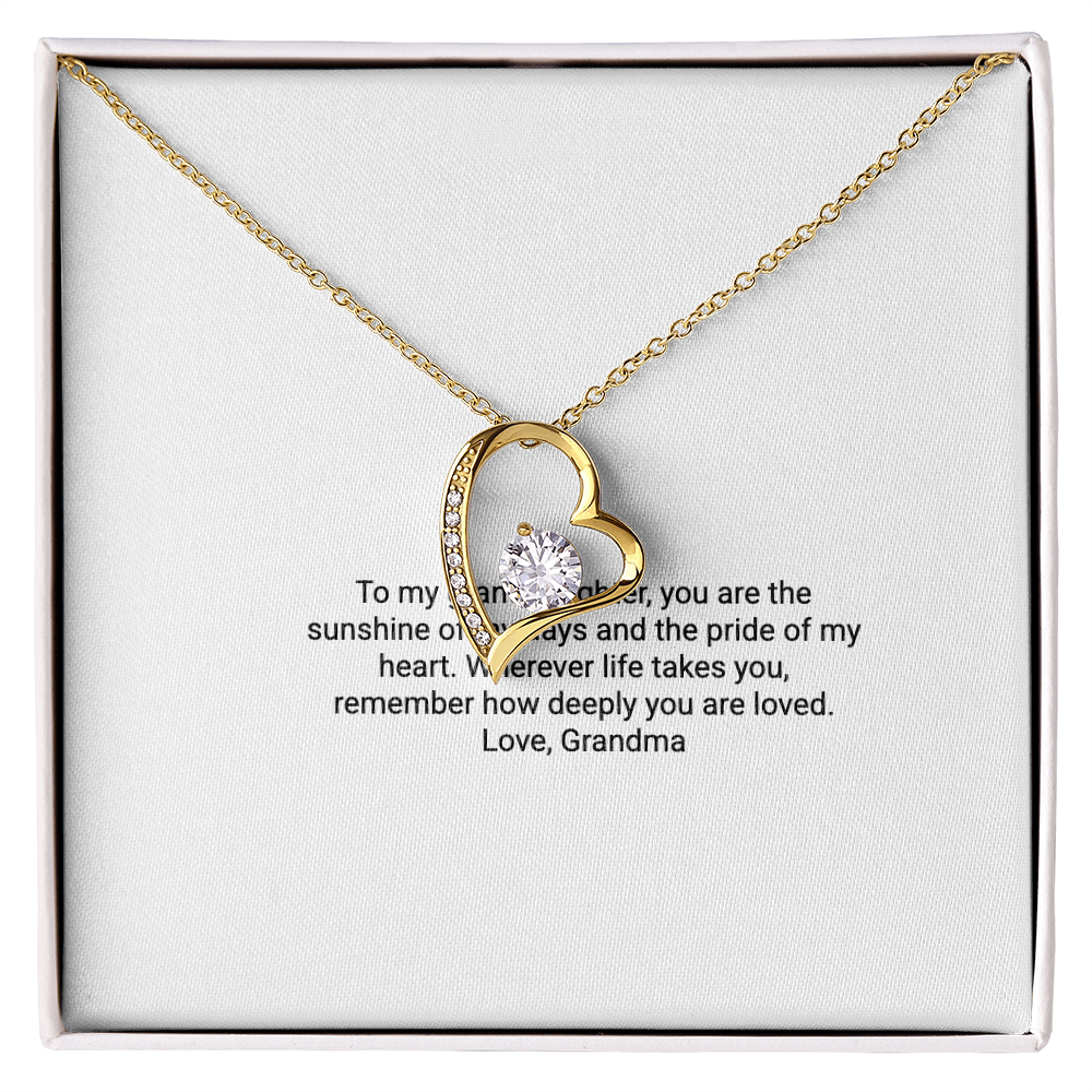 To My Granddaughter – Forever Love Necklace