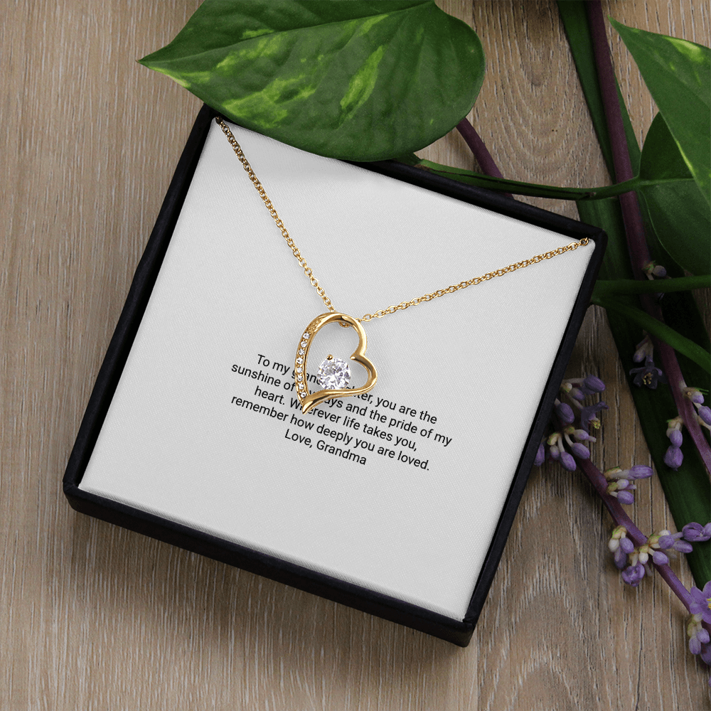 To My Granddaughter – Forever Love Necklace
