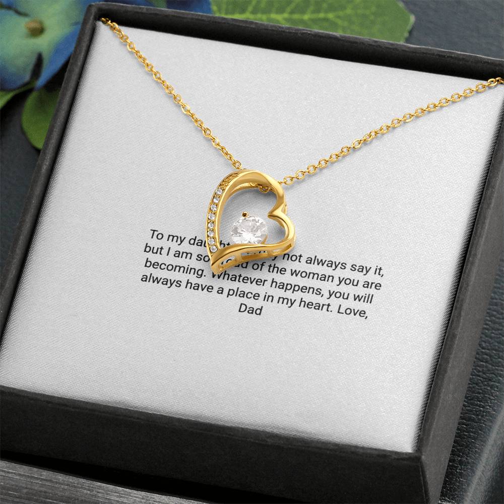To My Daughter From Dad – Forever Love Necklace